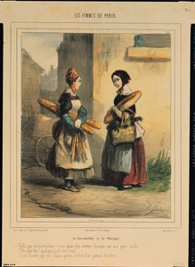 The Baker&39;s Art, prato número 27 da série &39;Les Femmes de Paris&39;, 1841-42